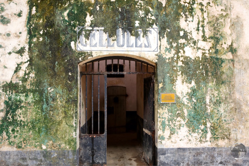 Entrance to prison cells on Îles du Salut.