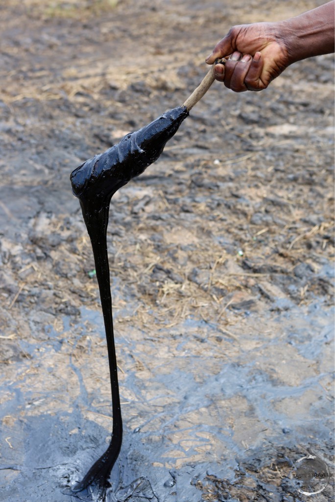 Just like quicksand, people have died after sinking into an especially fluid part of this asphalt lake.