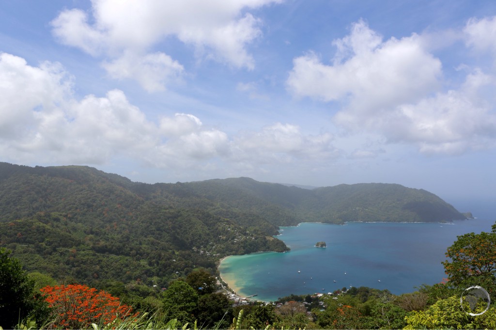 A panoramic view of the North coast of Tobago.