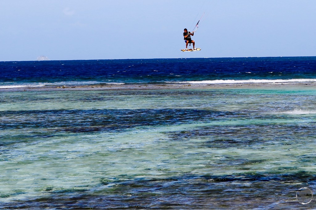 Kite surfer on Union island.