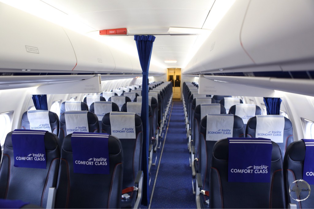 My empty flight from Manaus (Brazil) to Aruba with Insel Air.