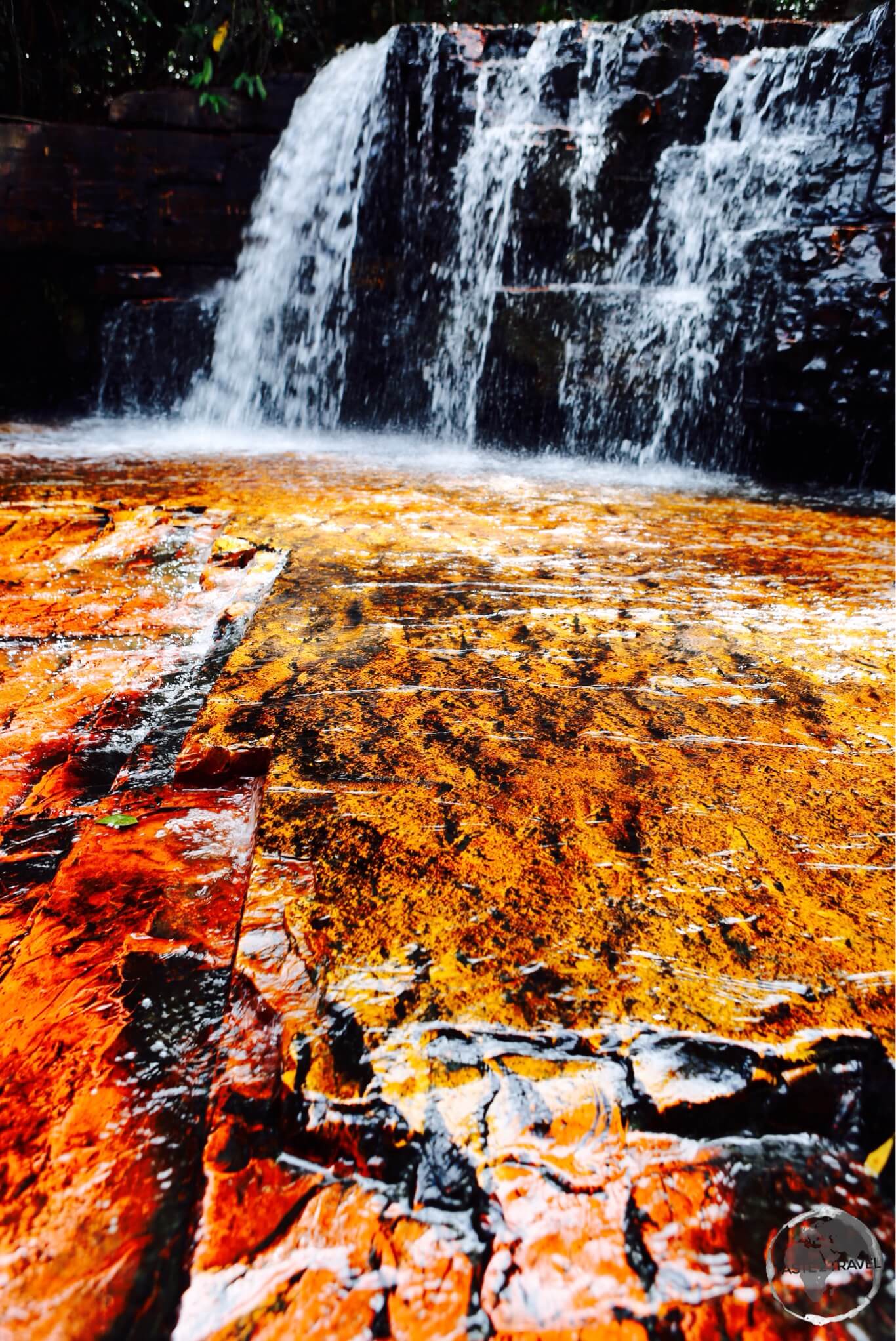 The Jasper Creek Waterfalls are one of many waterfalls in the Canaima National Park.