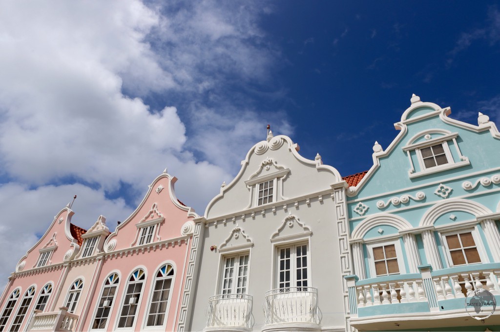 Dutch-style architecture in Oranjestad.