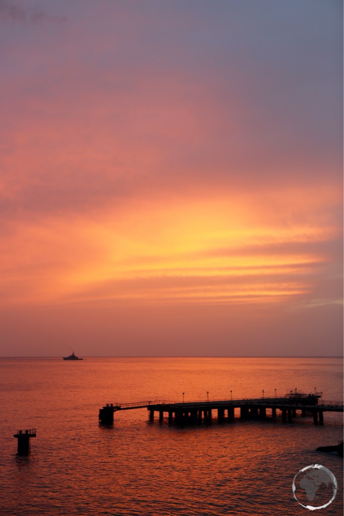 Sunset at Roseau.