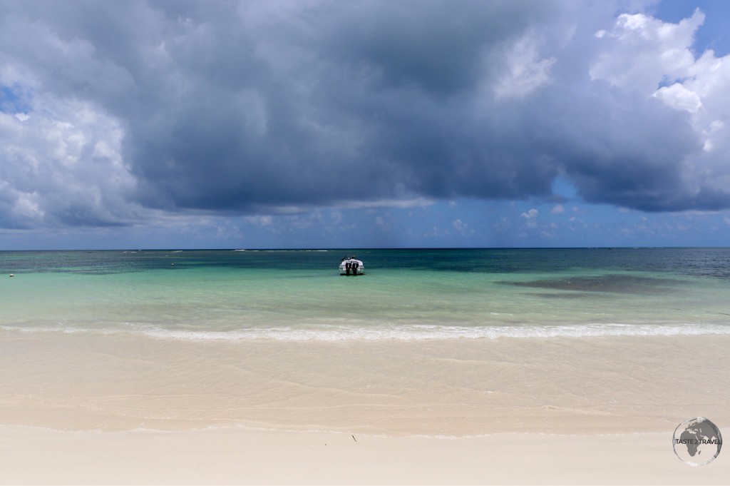 Stormy skies over the beach at Las Terrenas.