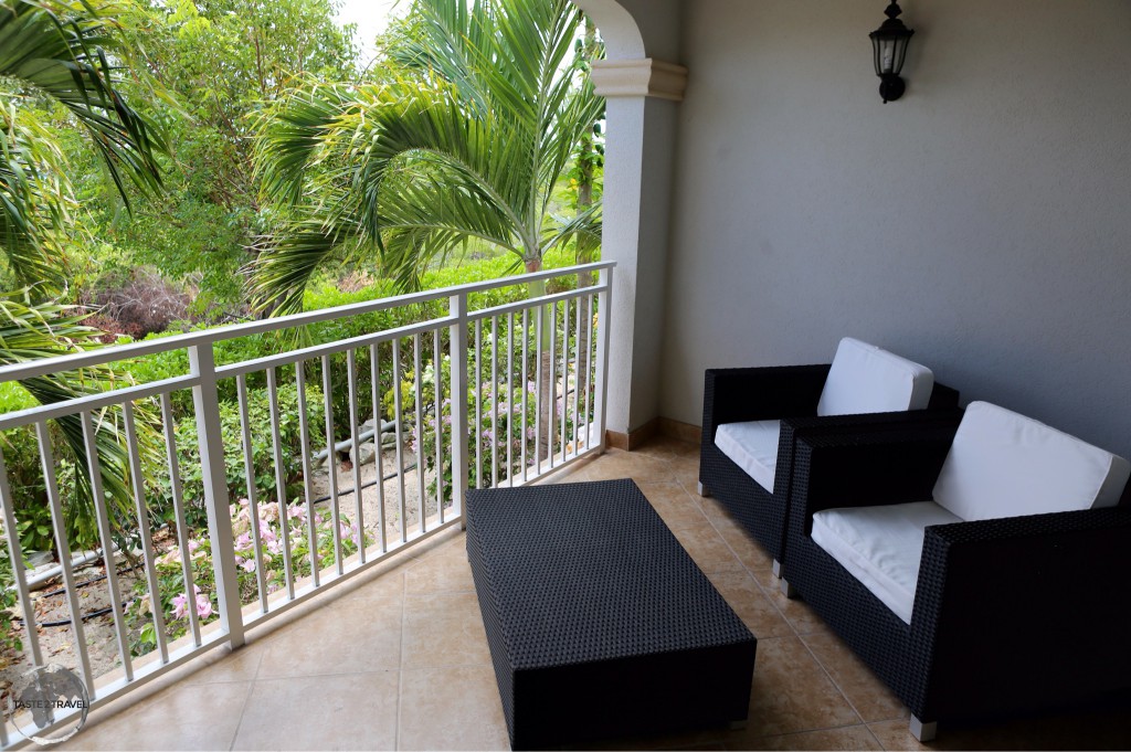 The balcony of my beautiful condo on Provo island.