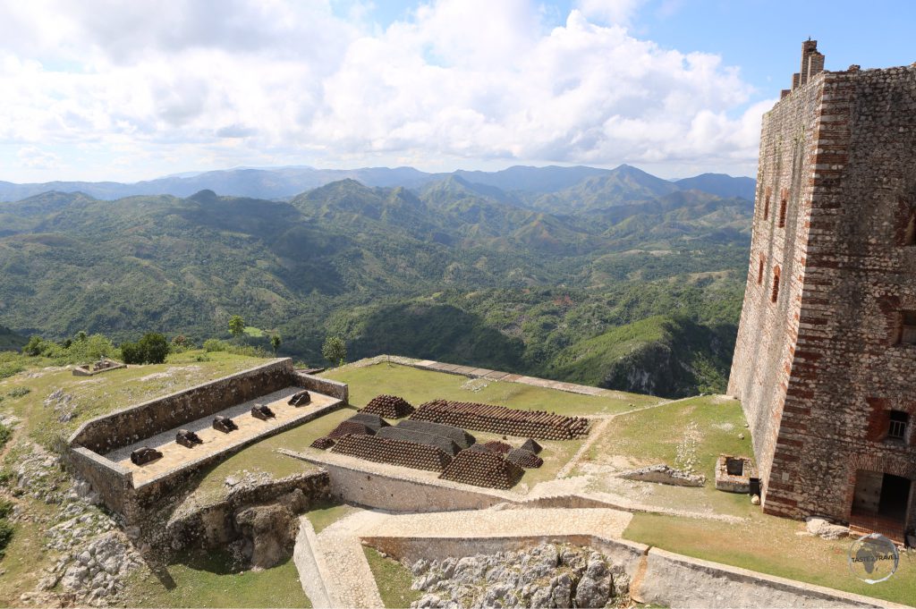 Panoramic views from Citadelle Laferrière. The climb to the top of this mountain in the sweltering heat is a great workout.