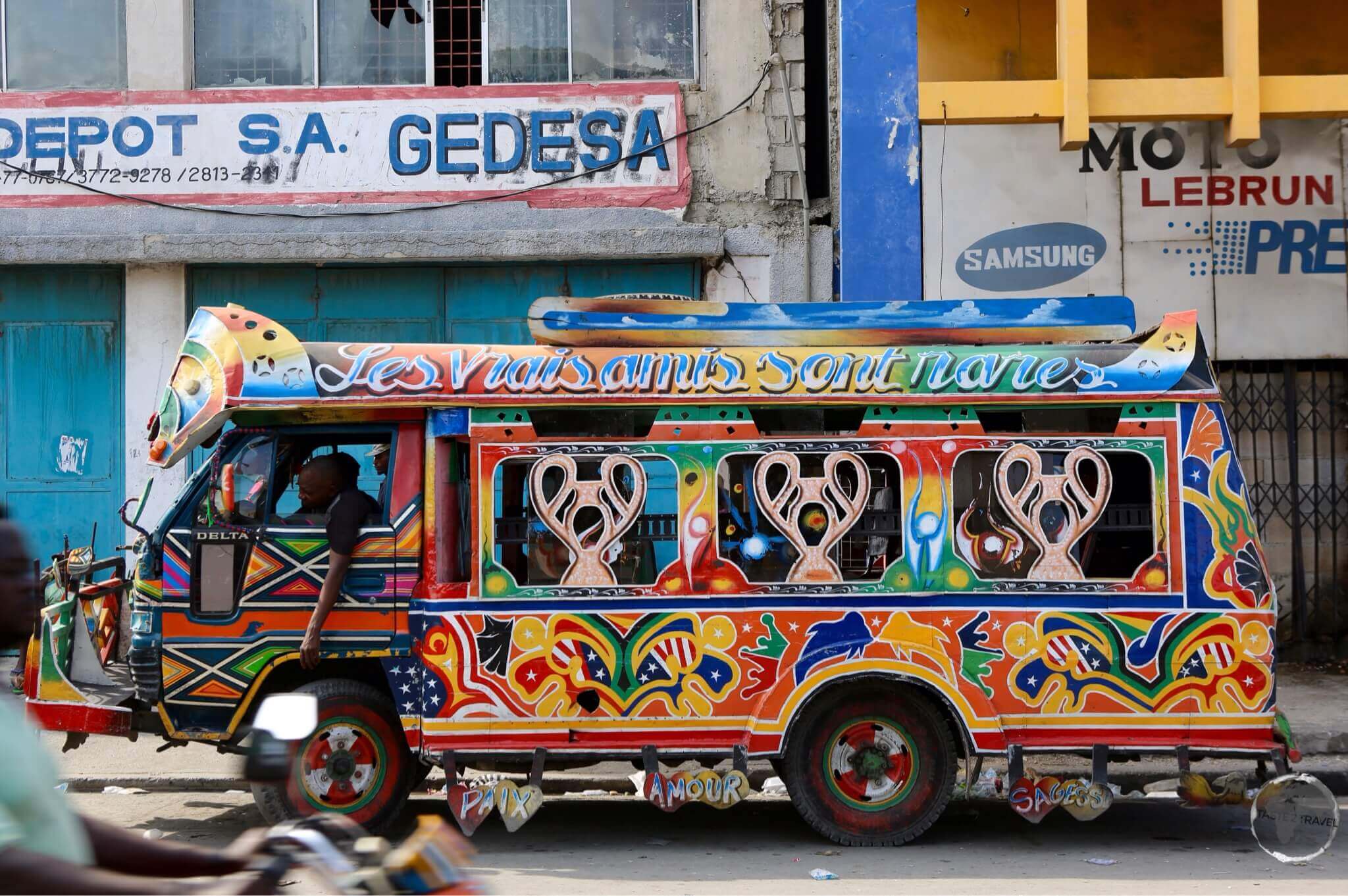A 'Tap-Tap' in Port-au-Prince.