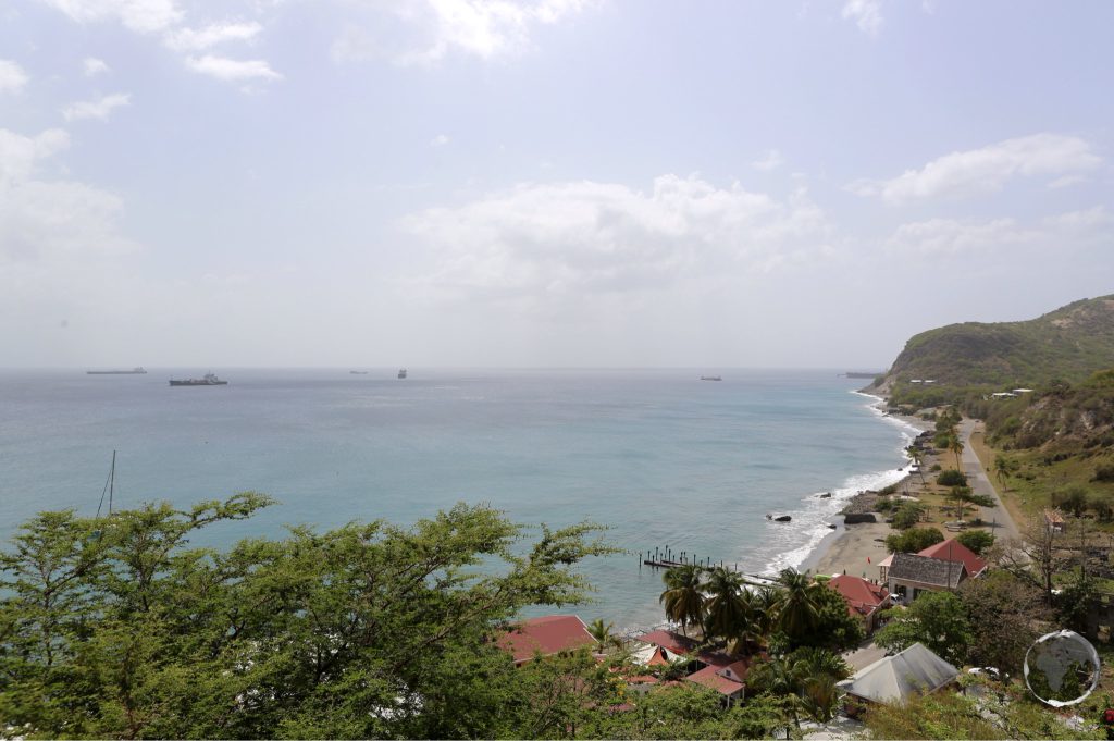 View of ‘Lower town’ from Fort Oranje.