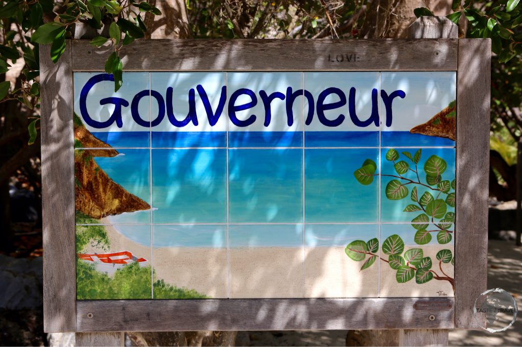 Entrance to Anse de Gouverneur beach.