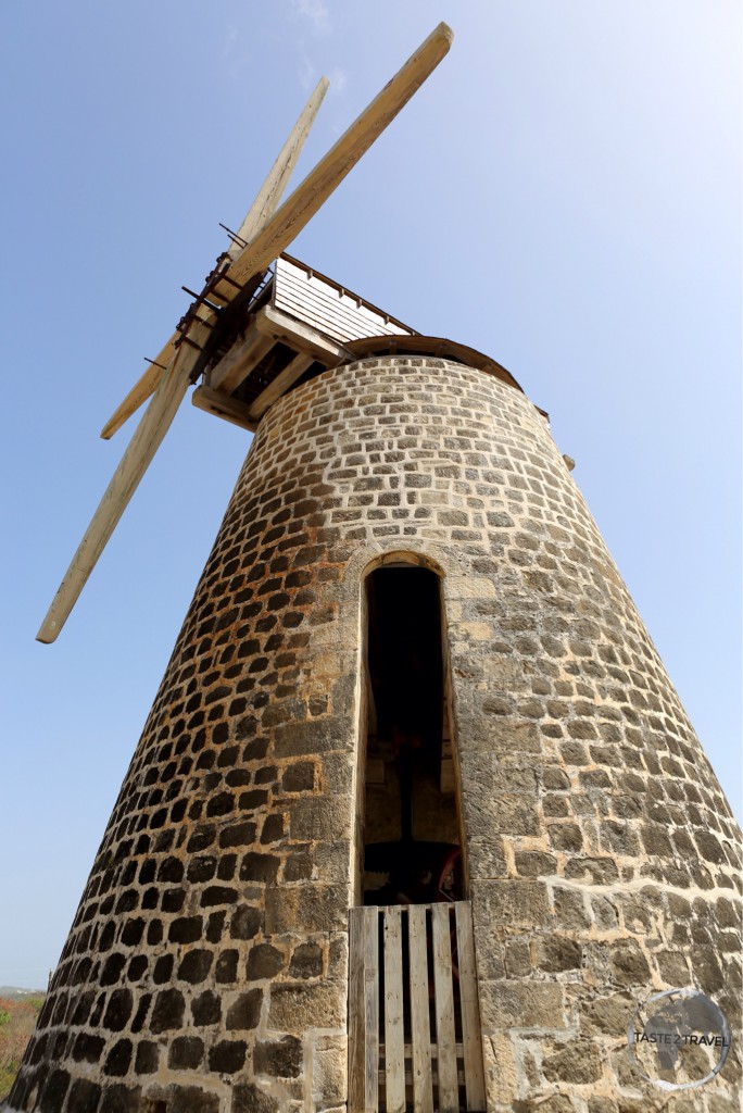 Old windmill at Betty's Hope Plantation