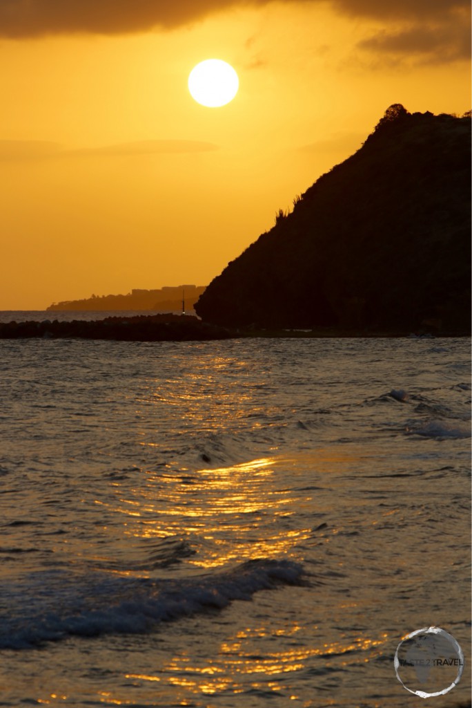 Sunset on St. Kitts.