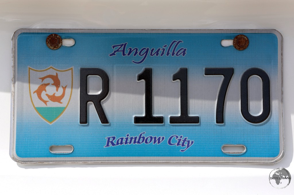 The license plate of my rental car.