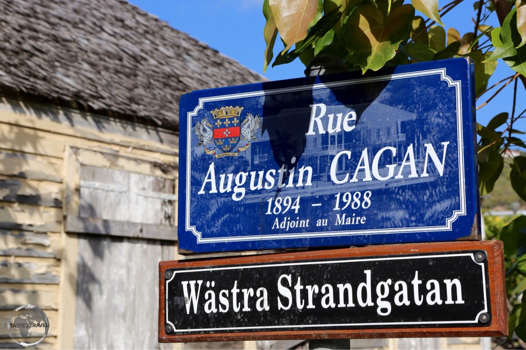 All street signs in Gustavia are in French and Swedish.