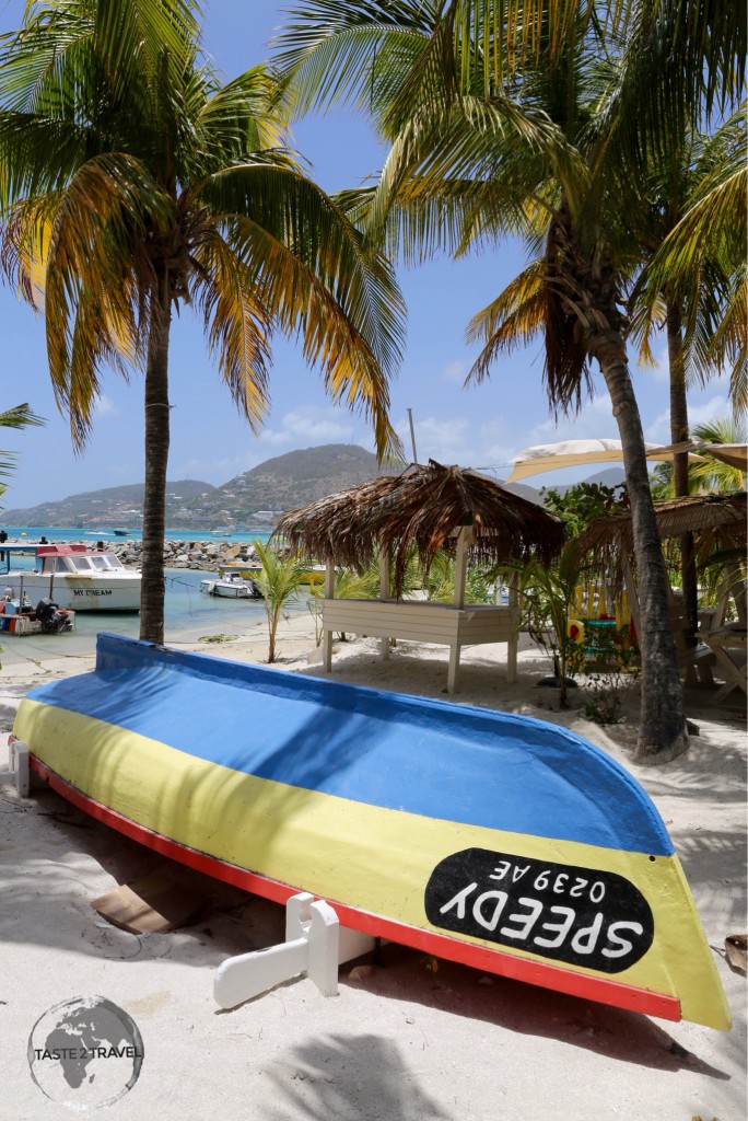 The beach in downtown Philipsburg.
