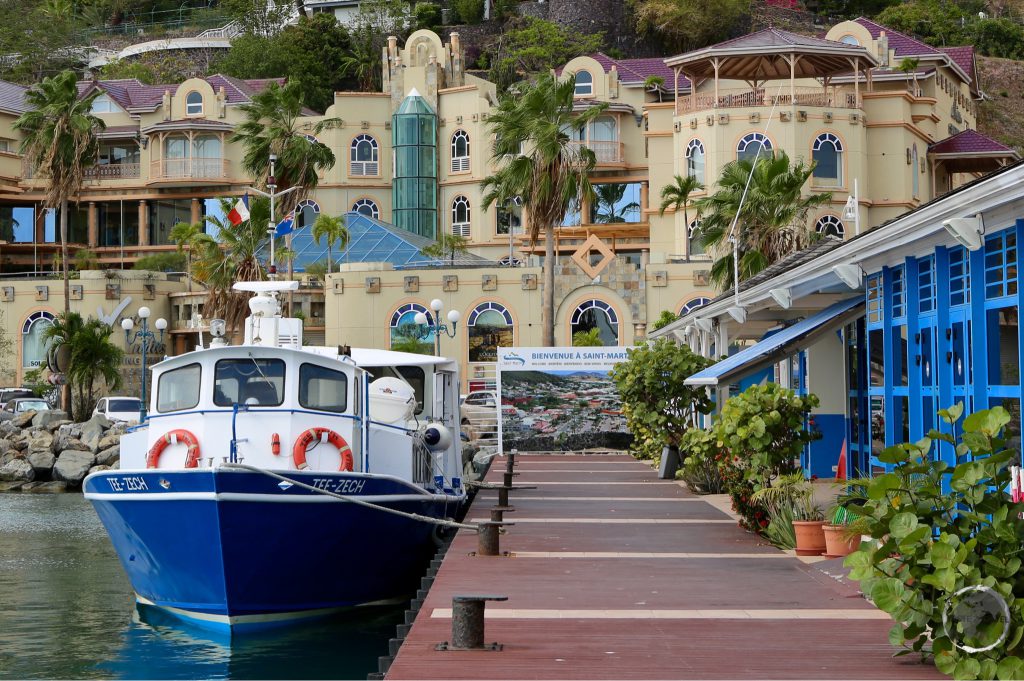 The Anguilla ferry docked at Marigot, St. Martin.
