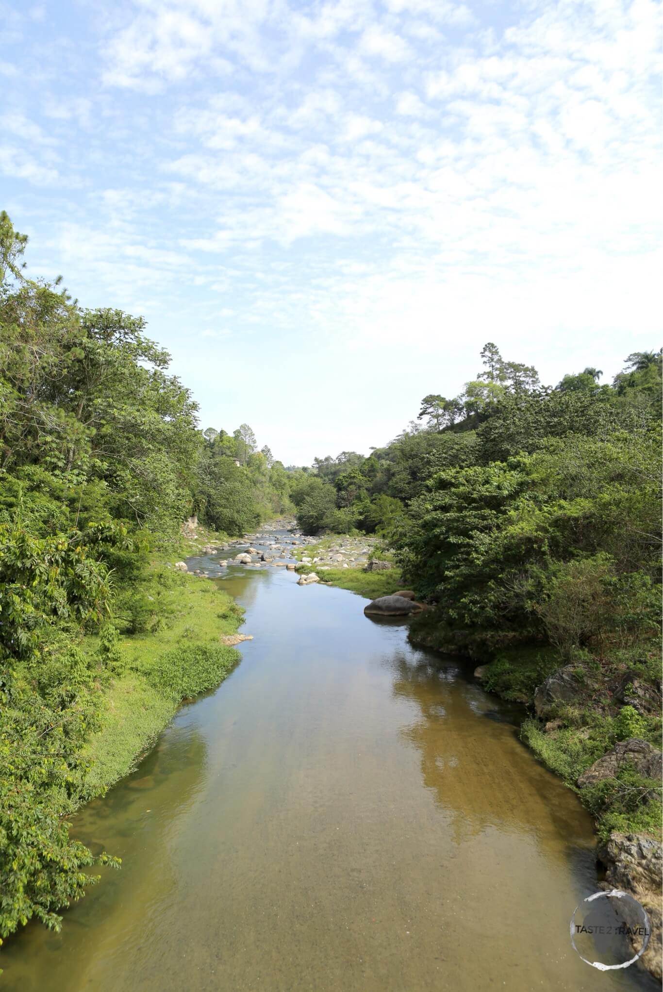 The view of the Rio Jemenez in Jarabacoa.