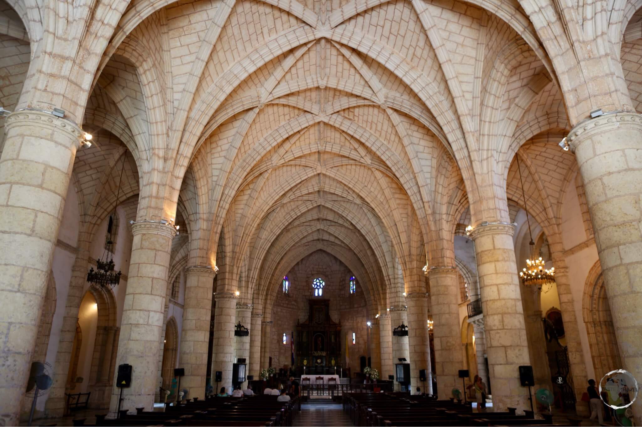 Interior of the first Cathedral built in the Americas - Catedral Primada de América, Santo Domingo.