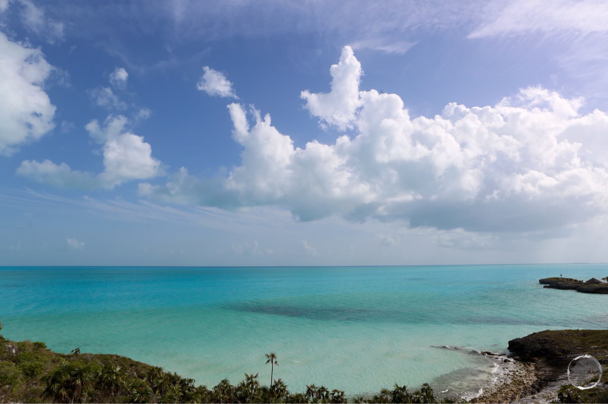 A view over the south coast of Provo Island.