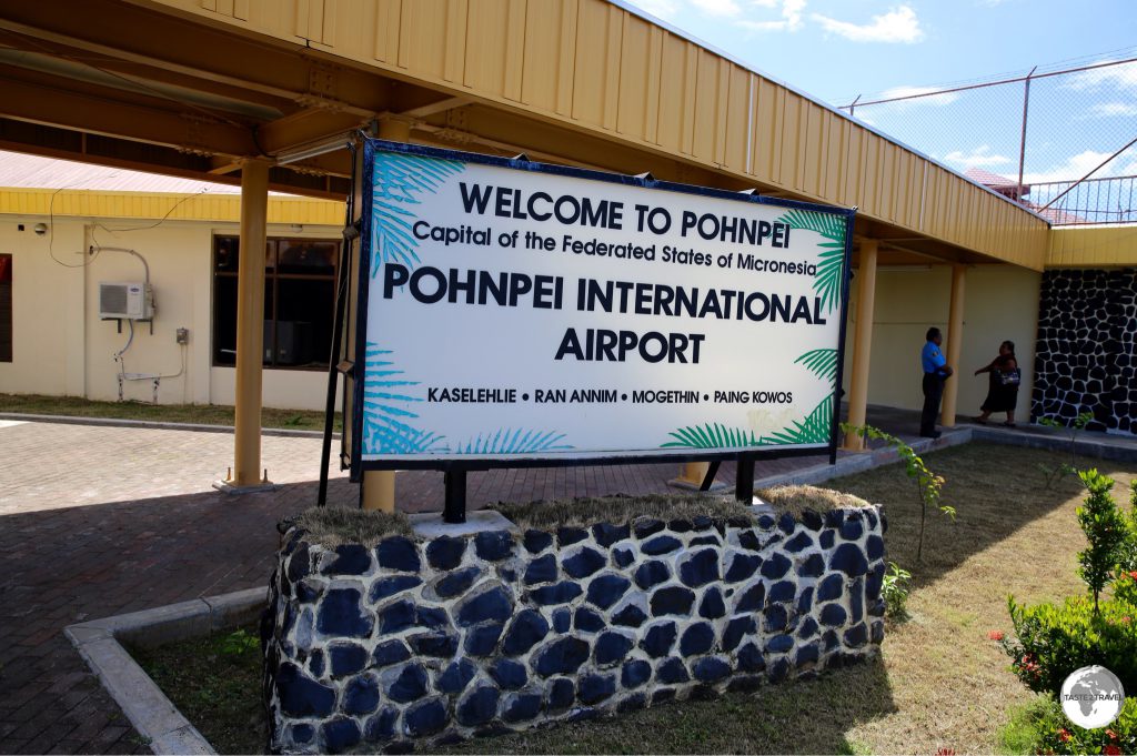 Arriving at Pohnpei Airport.