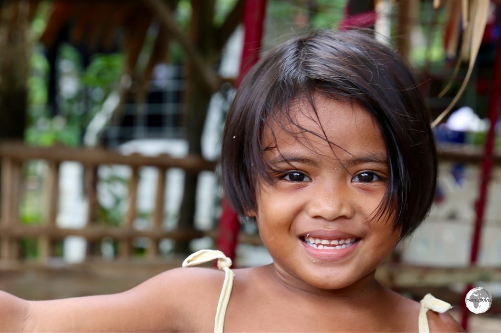 Smiling girl on Pohnpei.