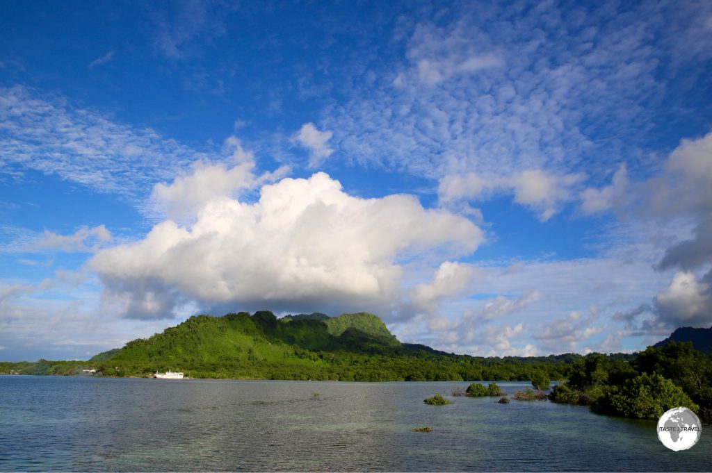 View of Kosrae Island.