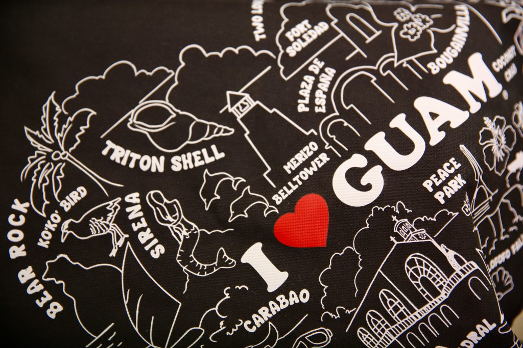 Souvenir shopping on Guam.