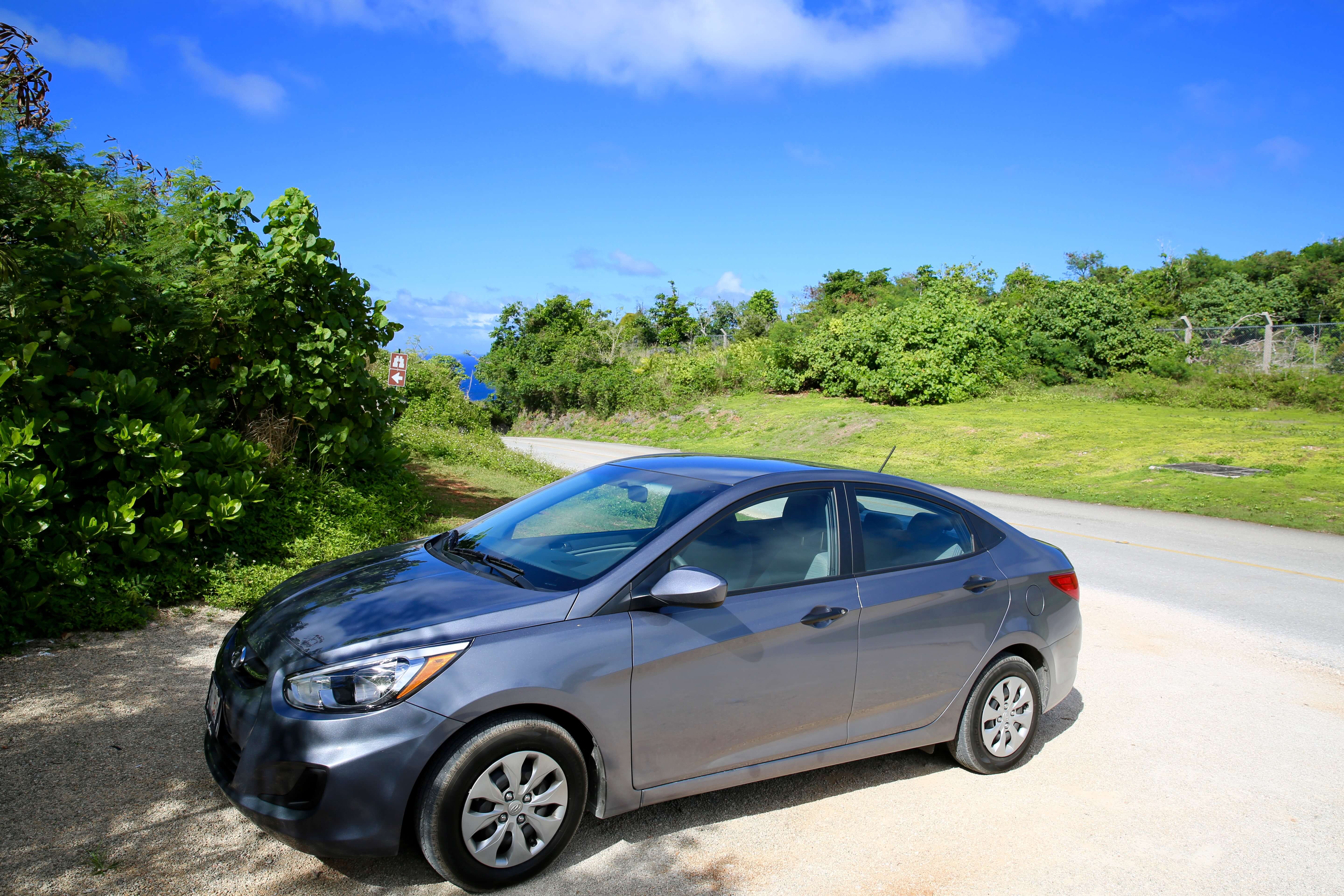 The best way to explore Guam is with a rental car.