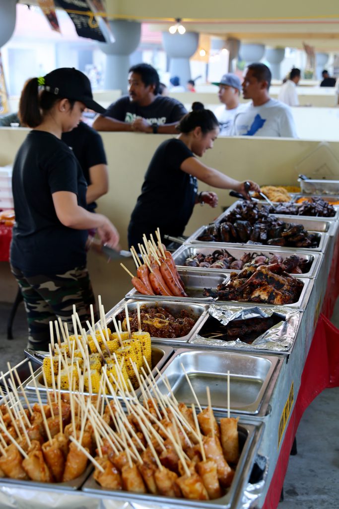 The weekly BBQ at the Chamorro village.