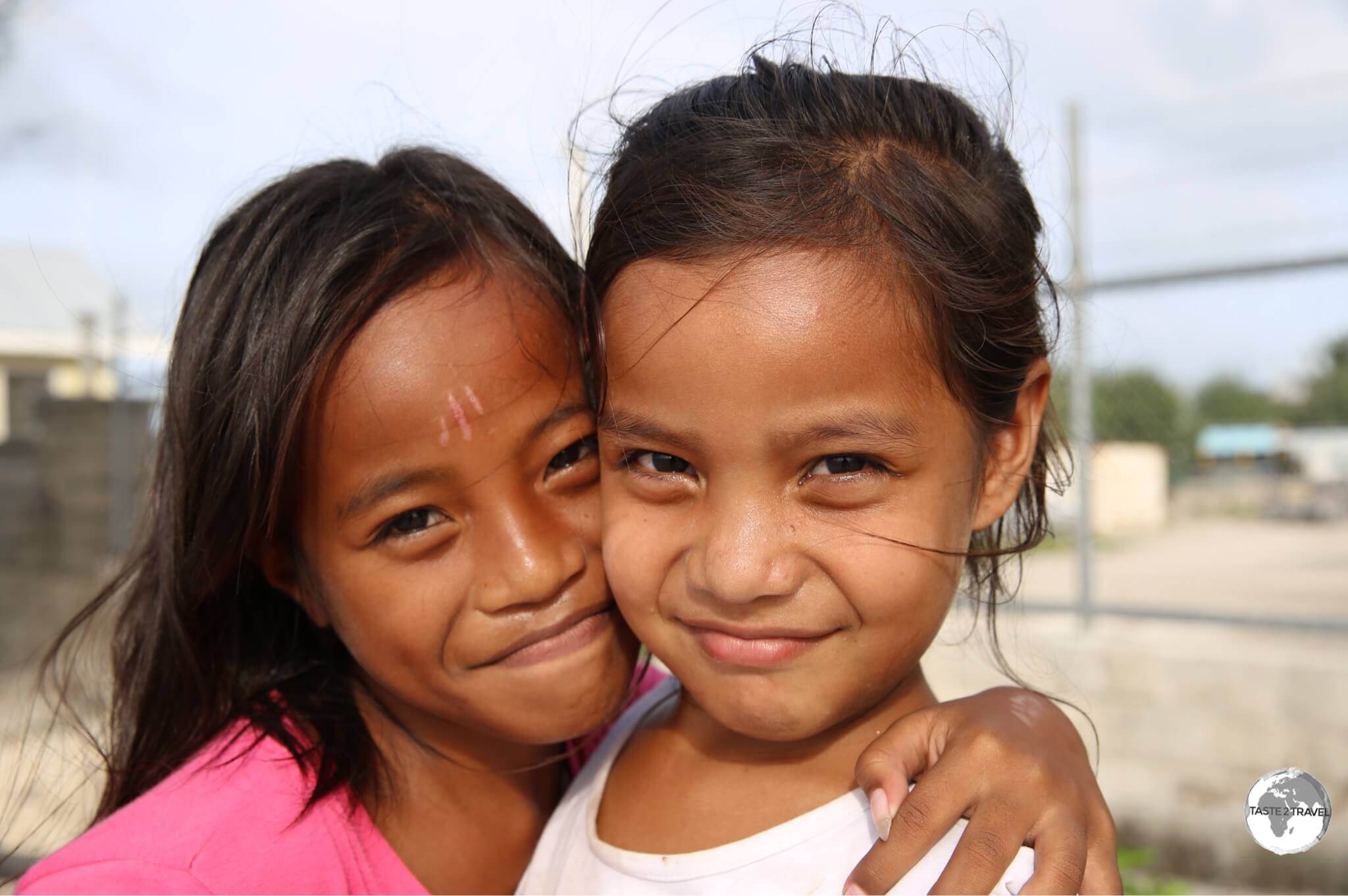 Young girls on Betio Island.