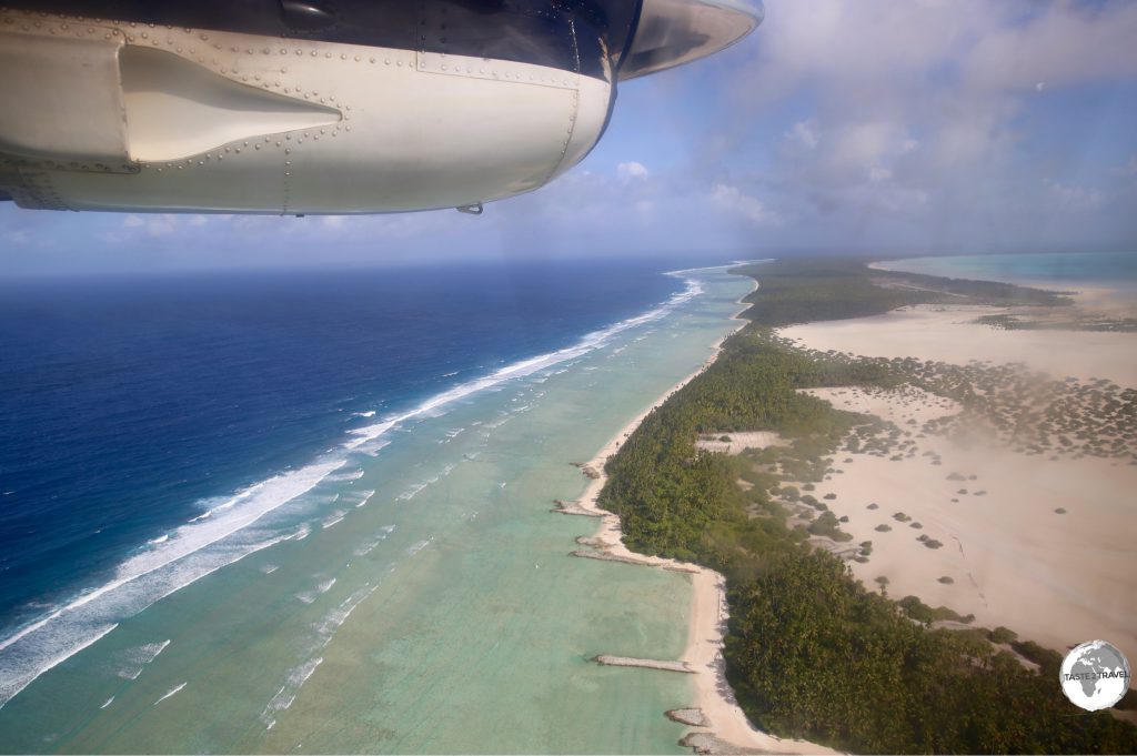 On approach to Maiama island – one of the outer islands.