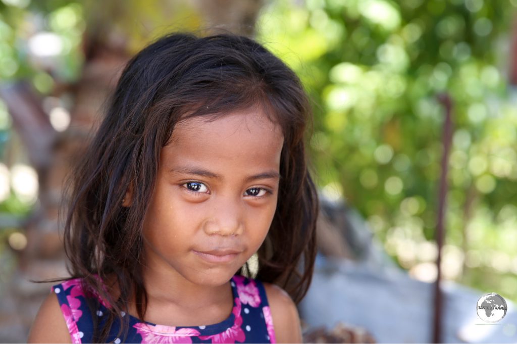 Young girl on Betio Island.