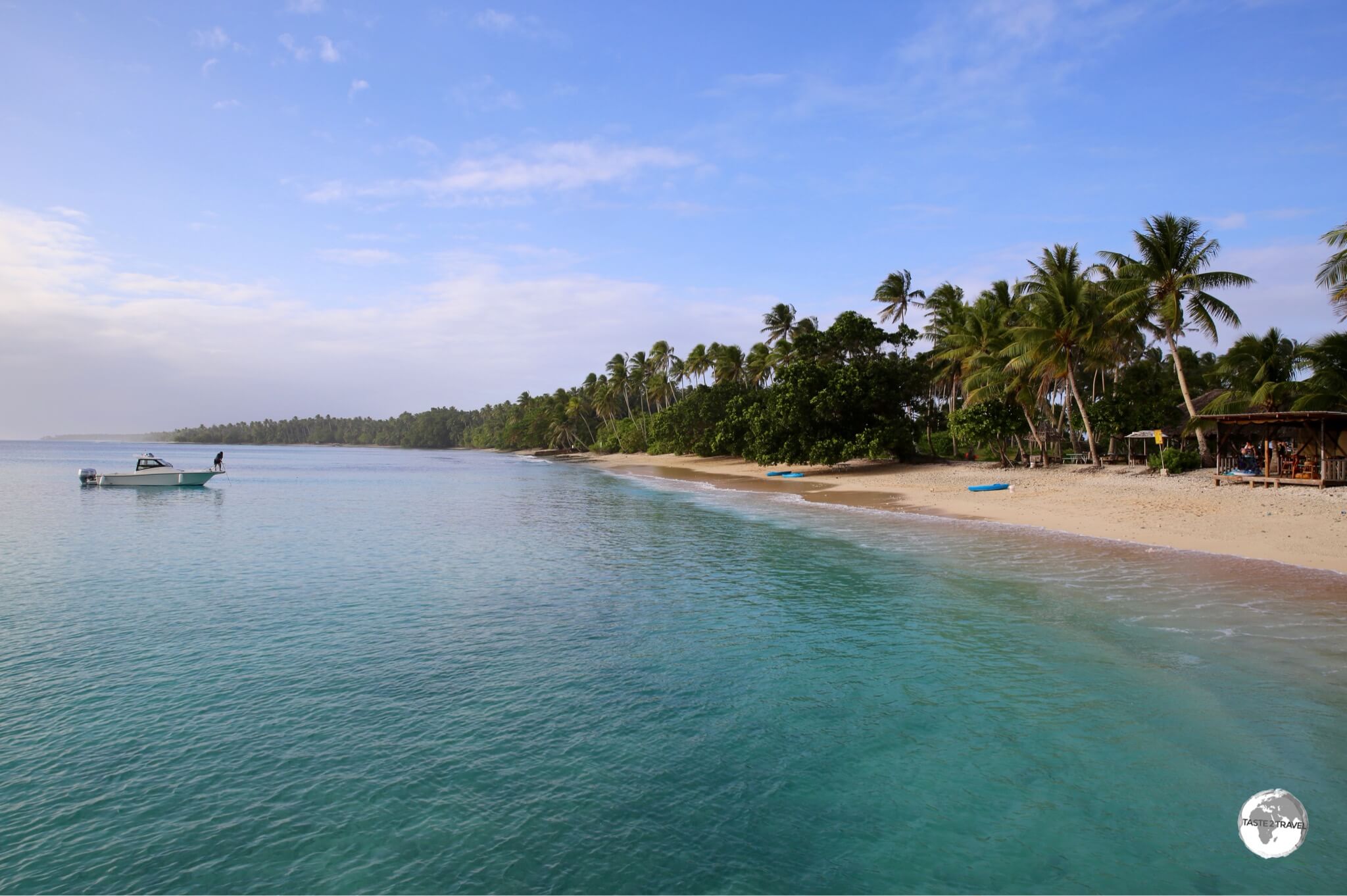 A relaxing Sunday at Enemanit Island, which is located a short boat ride from Majuro.