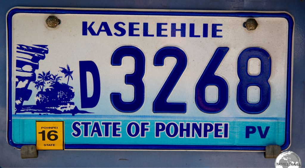 The license plate on my rental car.