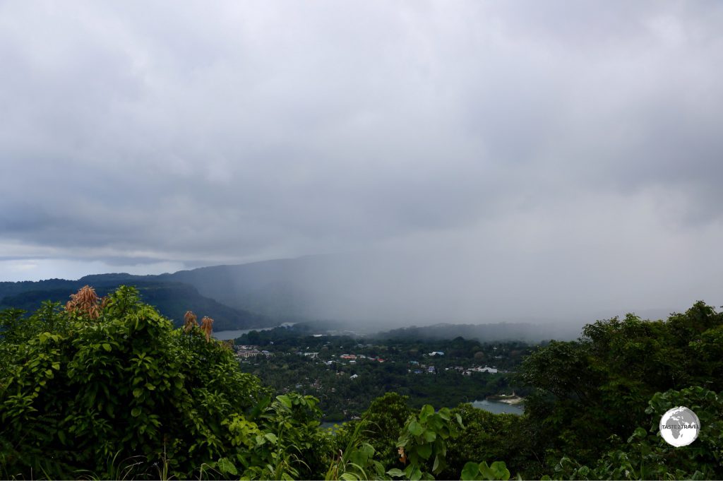 Storm moving over the capital – Kolonia, Pohnpei.