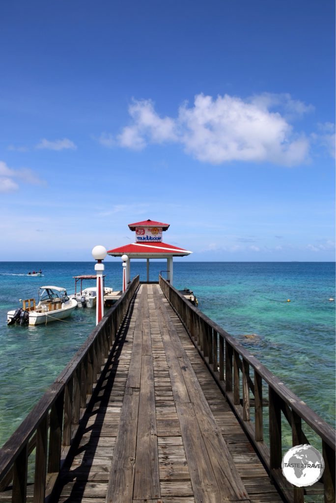 The boat jetty at Truk Stop hotel.