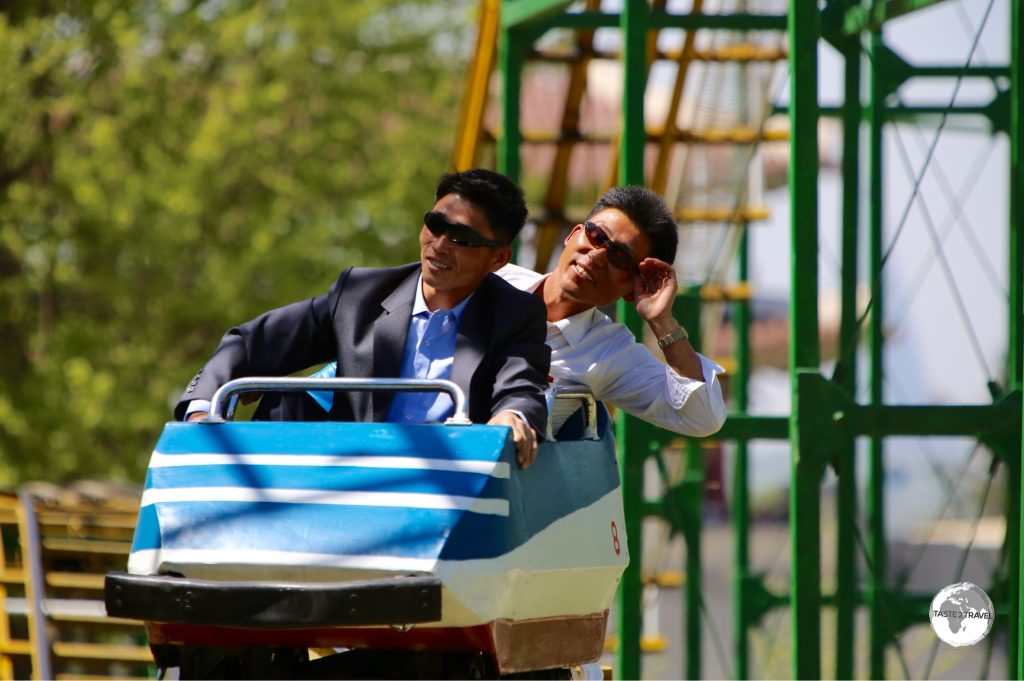 The North Koreans love having fun... who wouldn't when all rides are free.