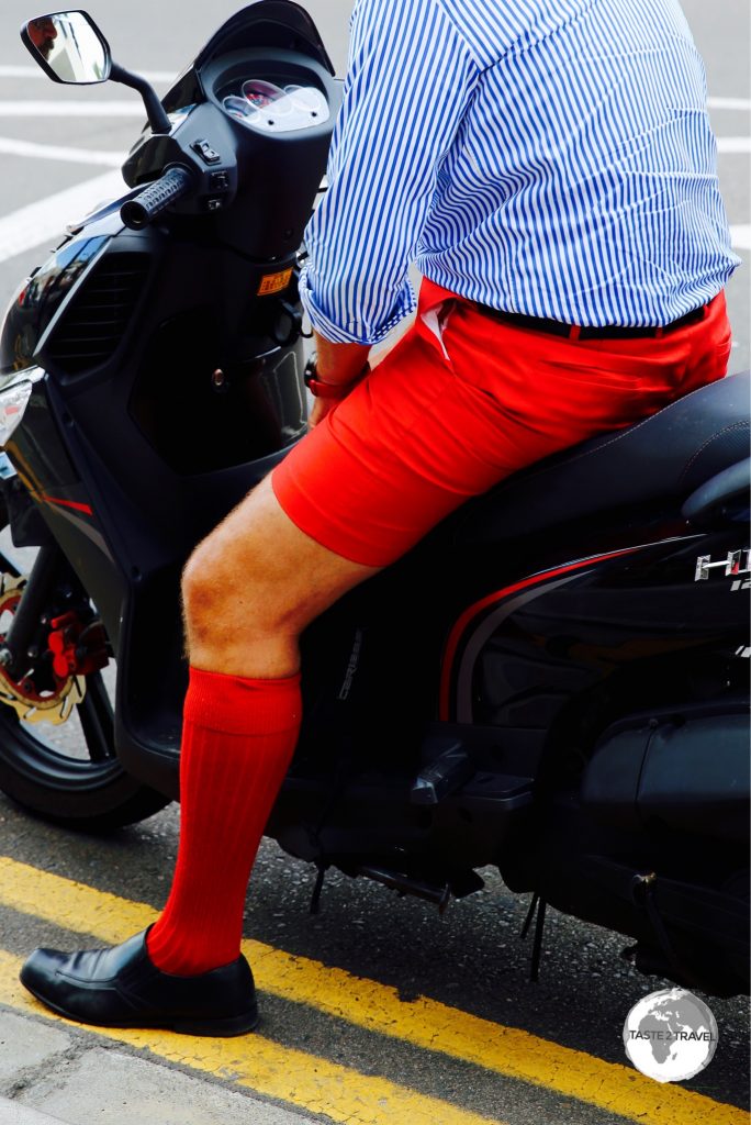 Bermuda shorts come in a variety of colours, with red (same colour as the flag) being especially popular.