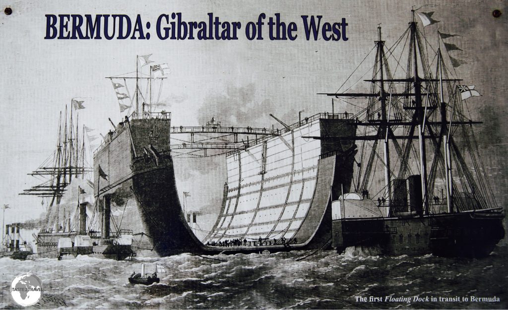 Towed across the Atlantic from London, this floating dockyard was once a feature of Bermuda harbour but today lies in ruin.