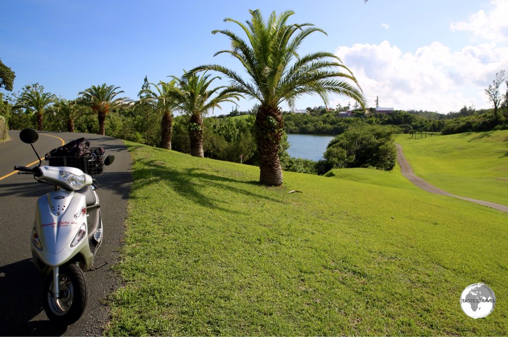 My rental scooter while on Bermuda.