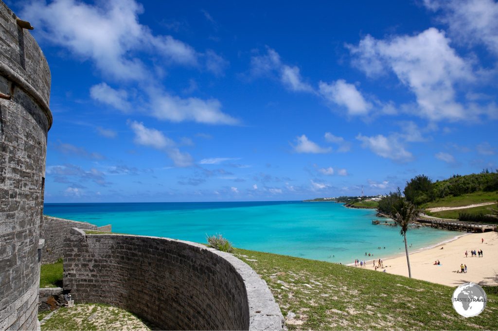 View of Catherine’s Beach from Fort St. Catherine.