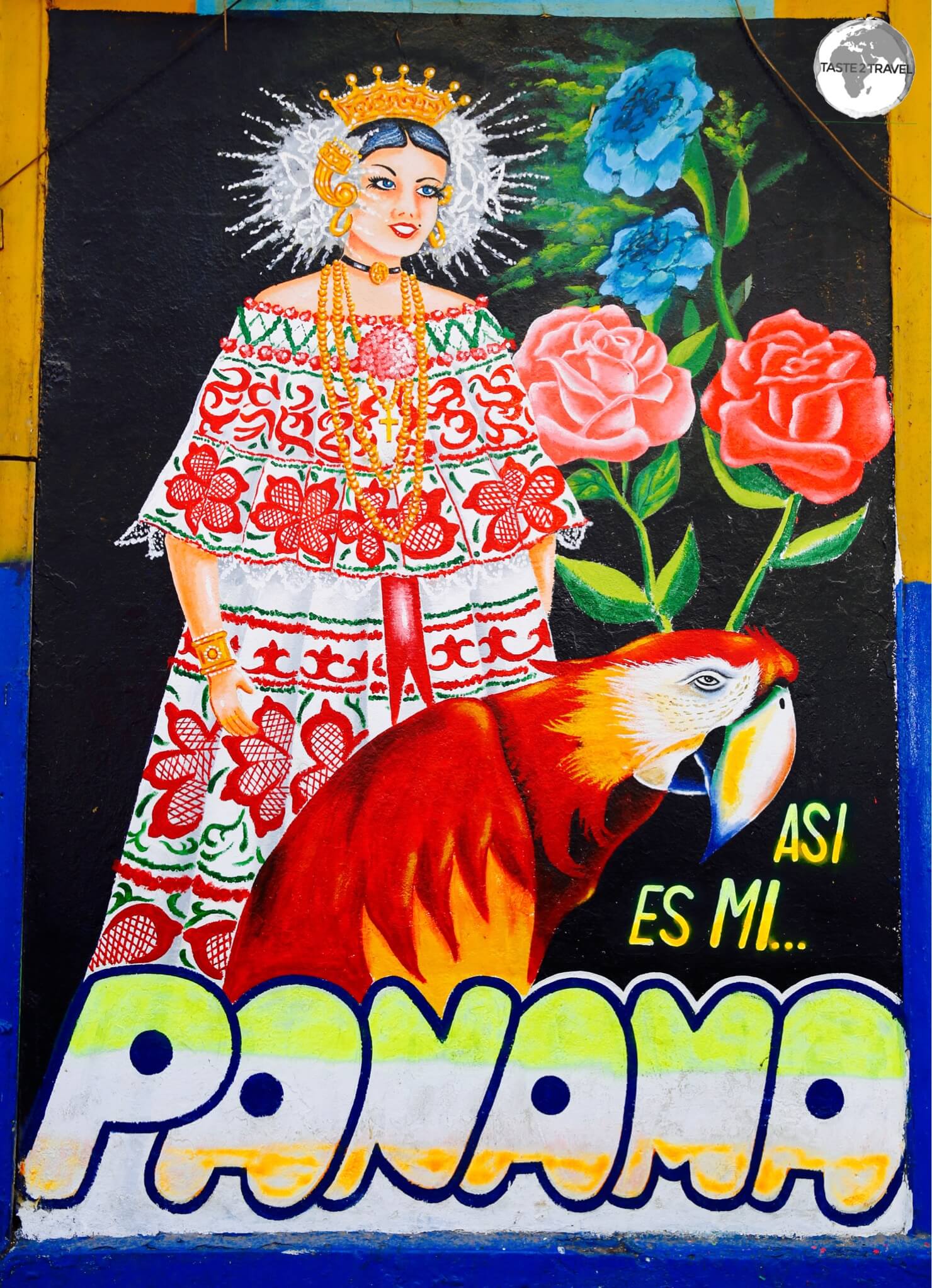 Artwork in Panama City old town.