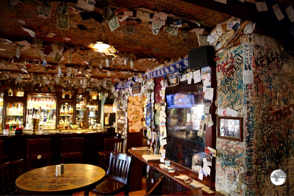 Bar at the legendary Swizzle Inn.