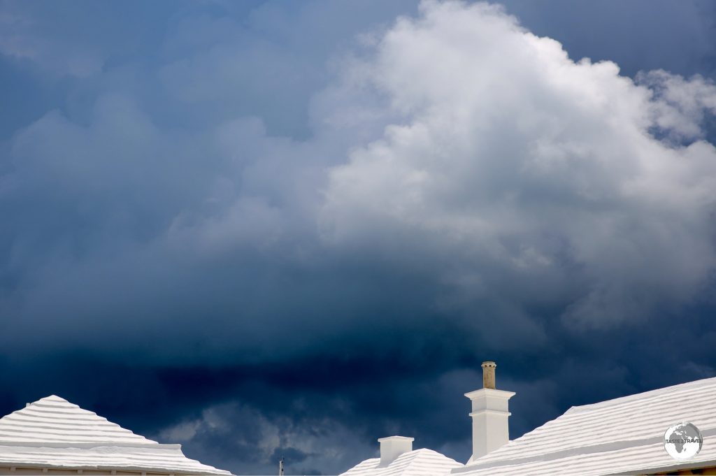 Stormy skies over St. Georges.