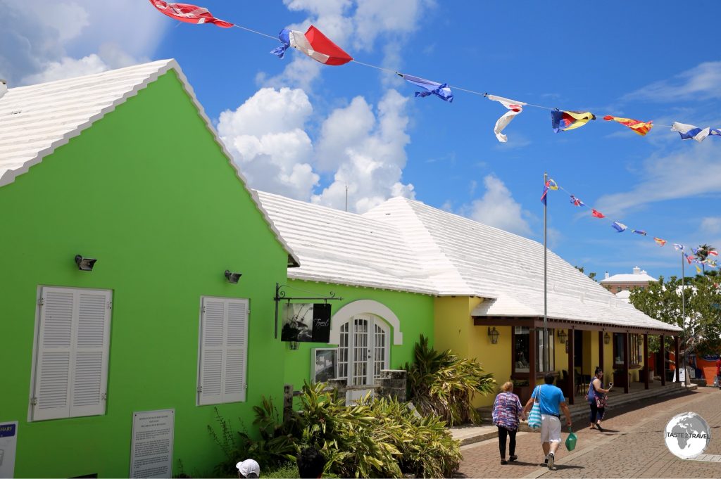 Bermuda is full of historic, colourful, stone buildings, like these ones in St. Georges town.