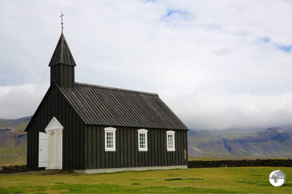 The black wooden Budarkirkja (church) at Budir.