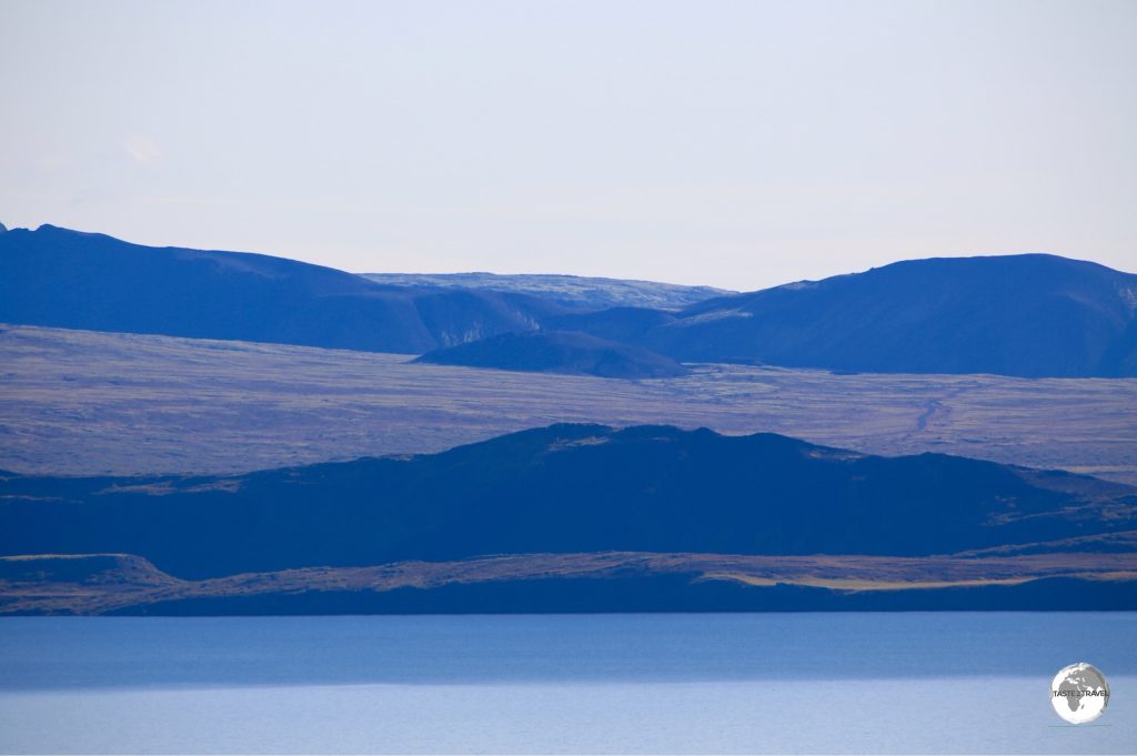 Þingvallavatn Lake, the largest lake in Iceland is part of Þingvellir National Park.