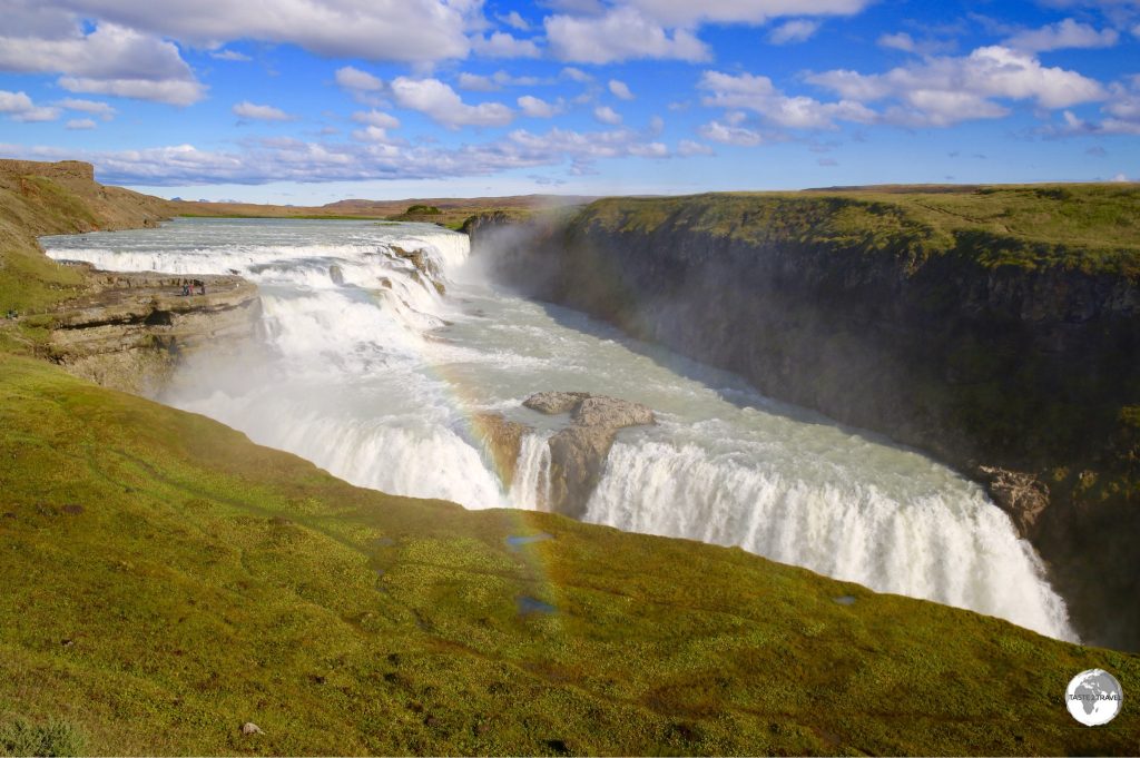 Gullfoss waterfall.