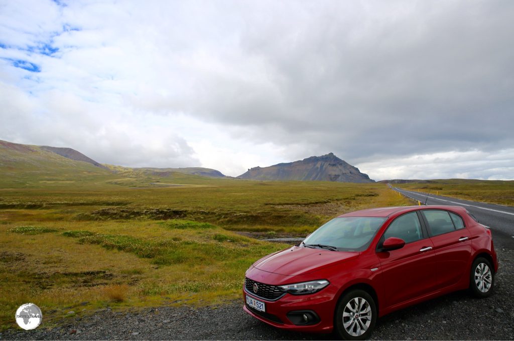 My rental car on the Ring road.