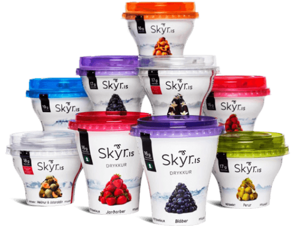 The different flavours of Skyr, the most amazing yoghurt on earth.